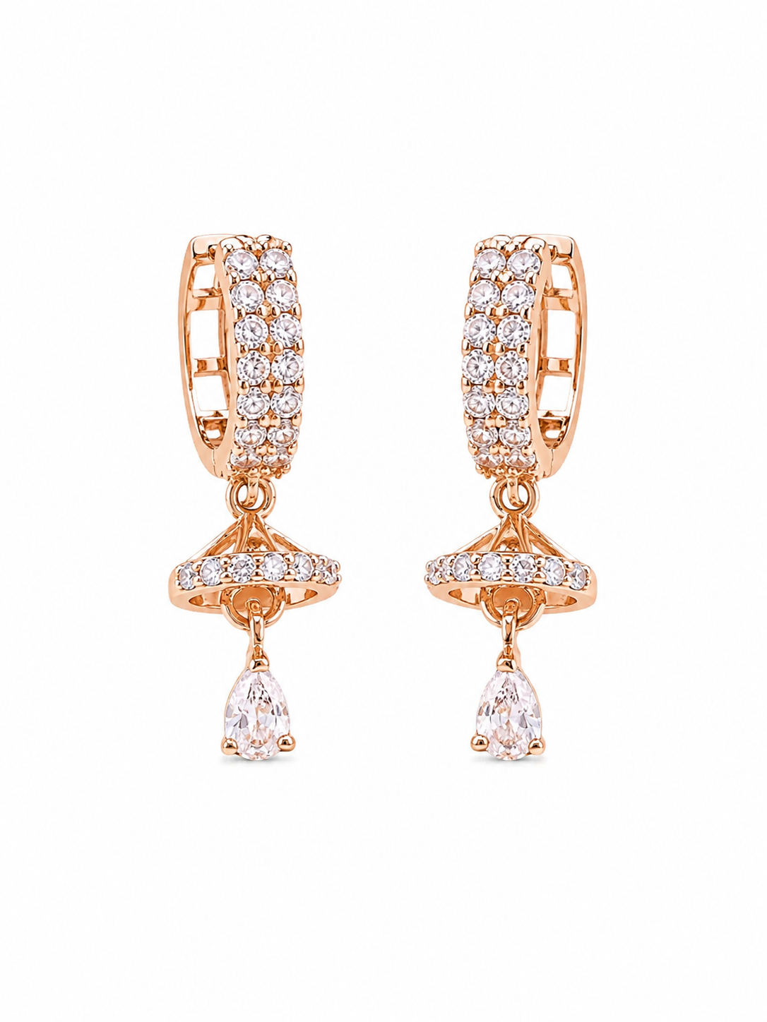 American Diamond High Rose Gold Fancy Bali