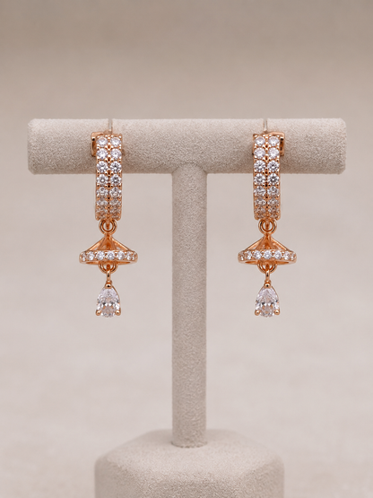 American Diamond High Rose Gold Fancy Bali