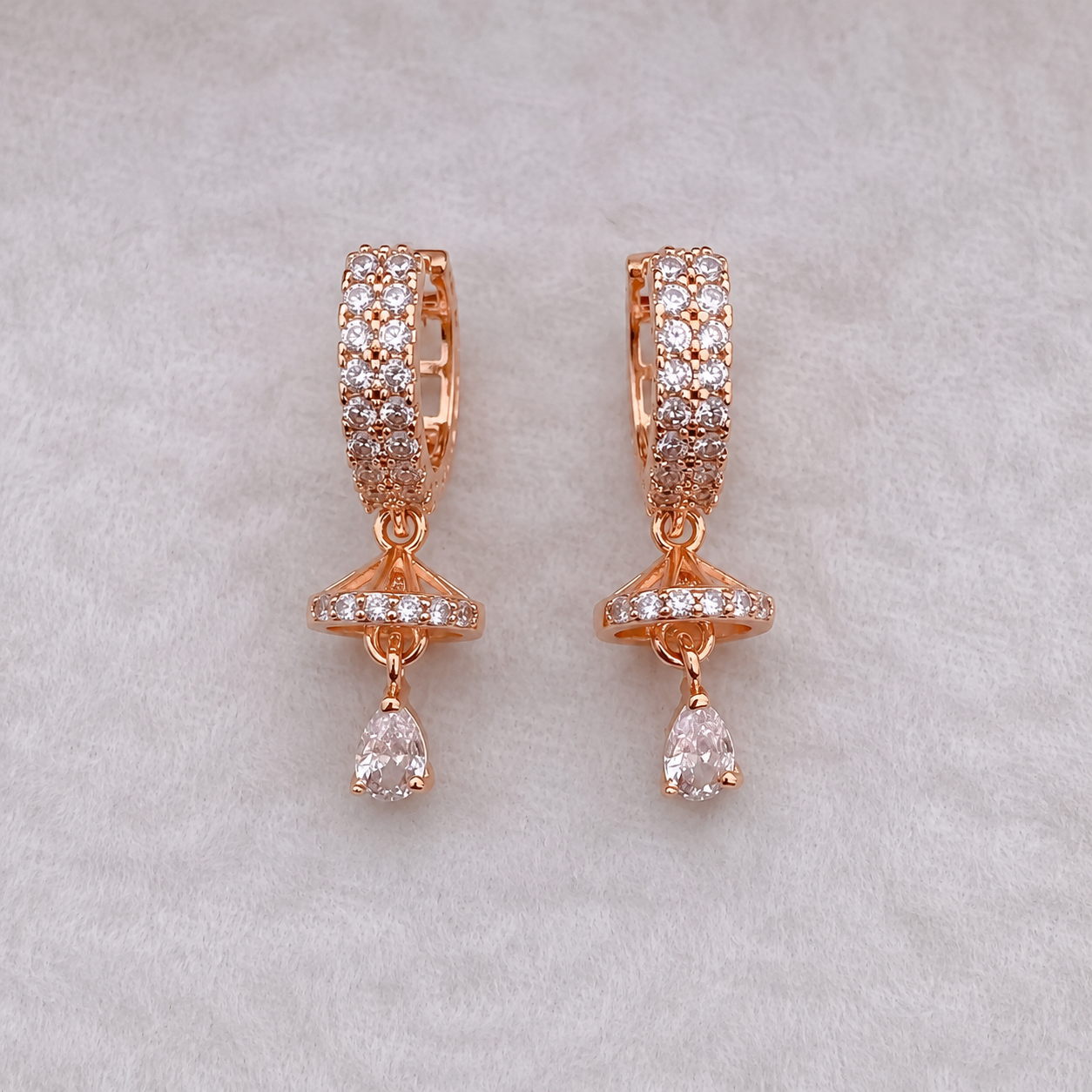 American Diamond High Rose Gold Fancy Bali