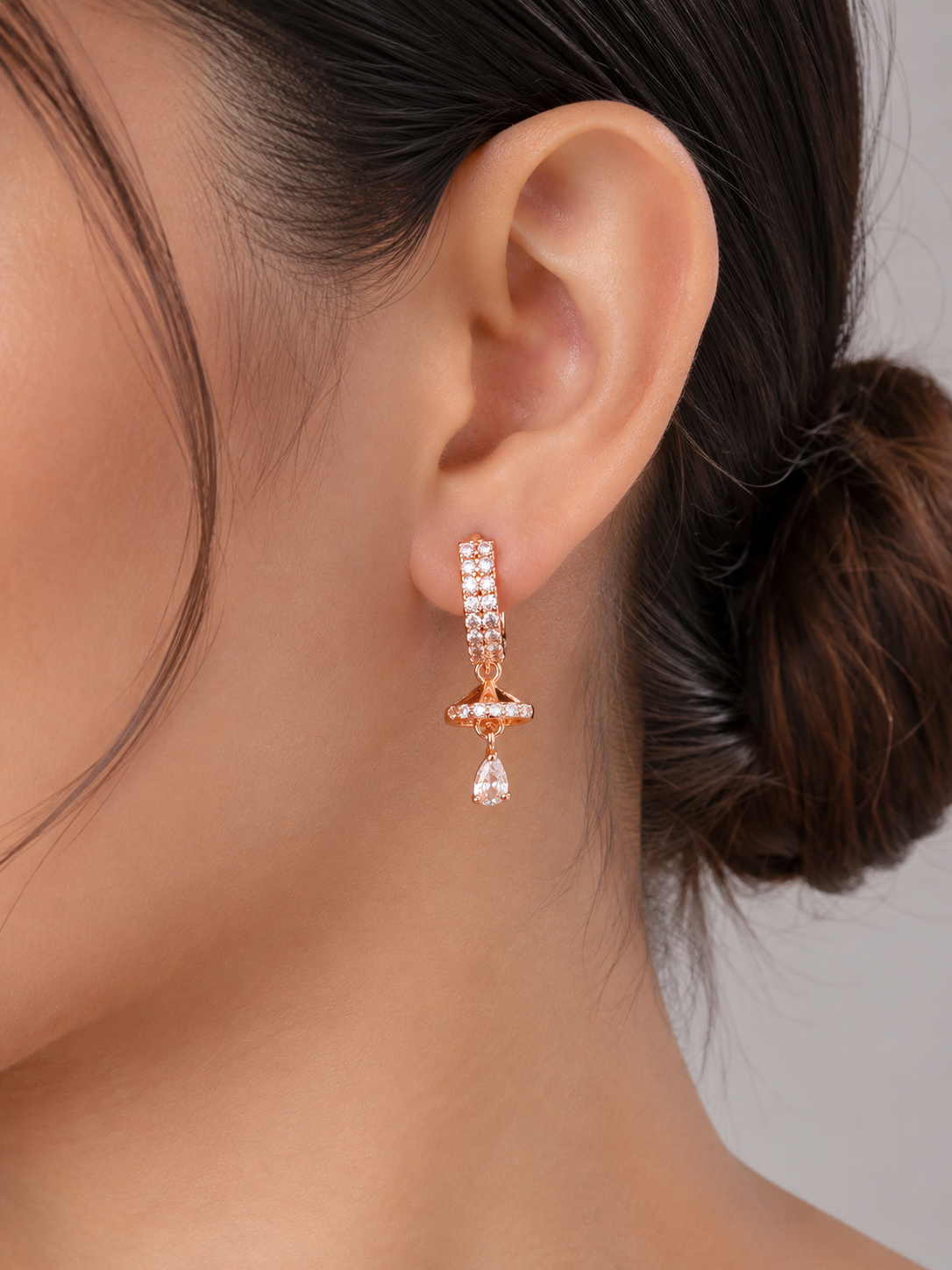 American Diamond High Rose Gold Fancy Bali