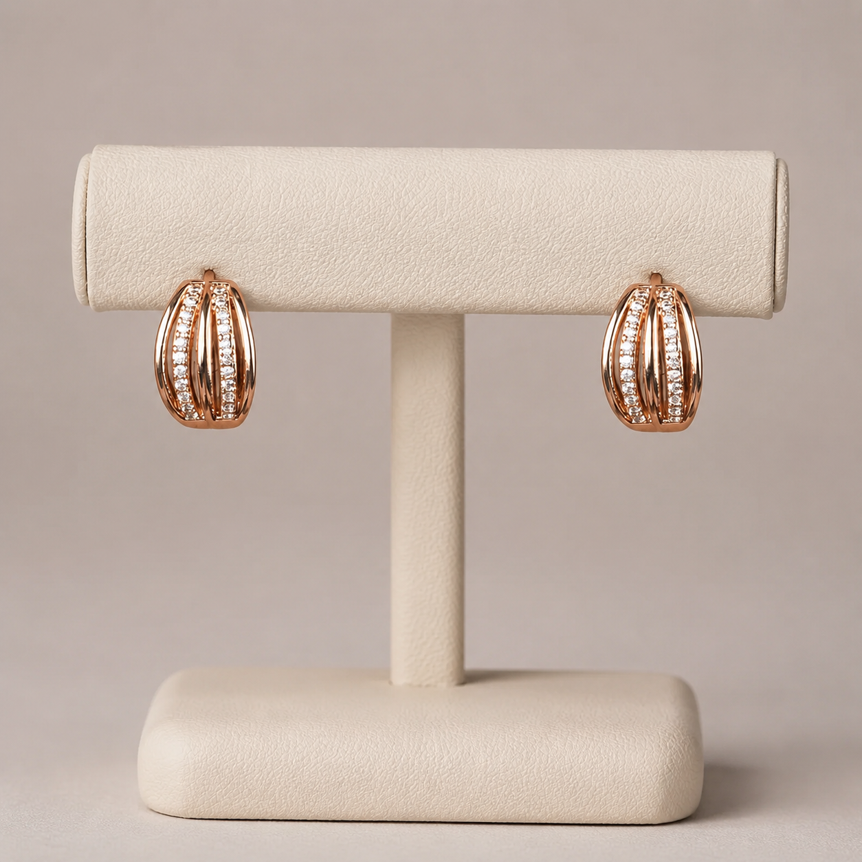 Fancy High Rose Gold Plated Delicate Bali