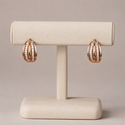 Fancy High Rose Gold Plated Delicate Bali