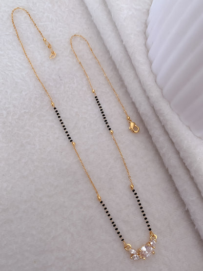 Buy 1 Get 1 Free  - American Diamond Gold Plated Fancy Delicate Mangalsutra