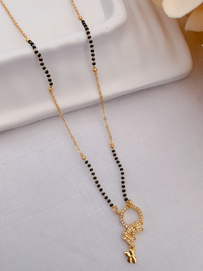 Buy 1 Get 1 Free  - American Diamond Fancy Gold Plated Mangalsutra