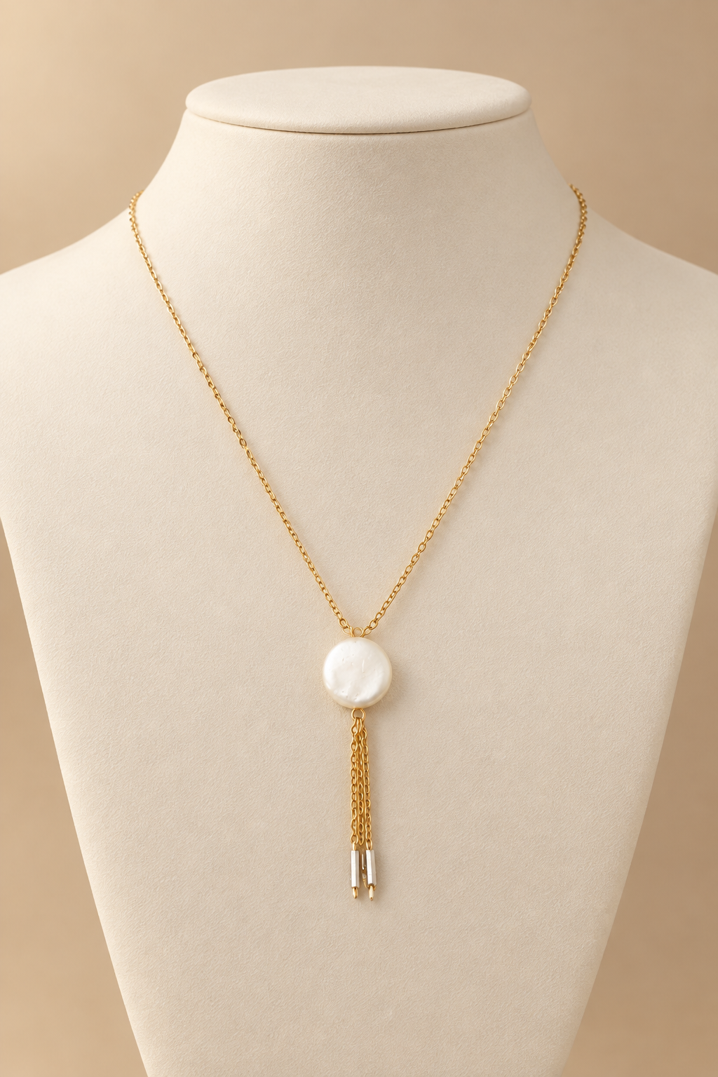2964 necklace on ivory bust