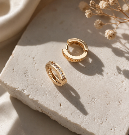 American Diamond Nice Rose Gold Bali Earring
