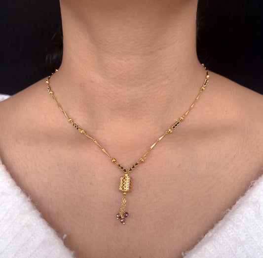 Buy 1 Get 1 Free American Diamond High Gold Plated Fancy Delicate Mangalsutra