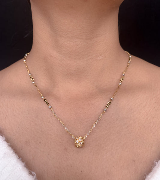 Buy 1 Get 1 Free American Diamond High Gold Plated Fancy Delicate Mangalsutra