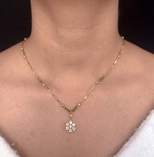 Buy 1 Get 1 Free American Diamond High Gold Plated Fancy Delicate Mangalsutra