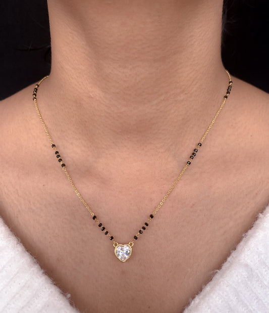 Buy 1 Get 1 Free American Diamond High Gold Plated Fancy Delicate Mangalsutra