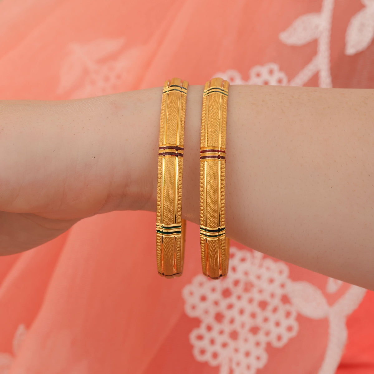 Buy 1 Get 1 Free - Sania Bangles ( set of 2 ) - Bangles - Belleza Jewels