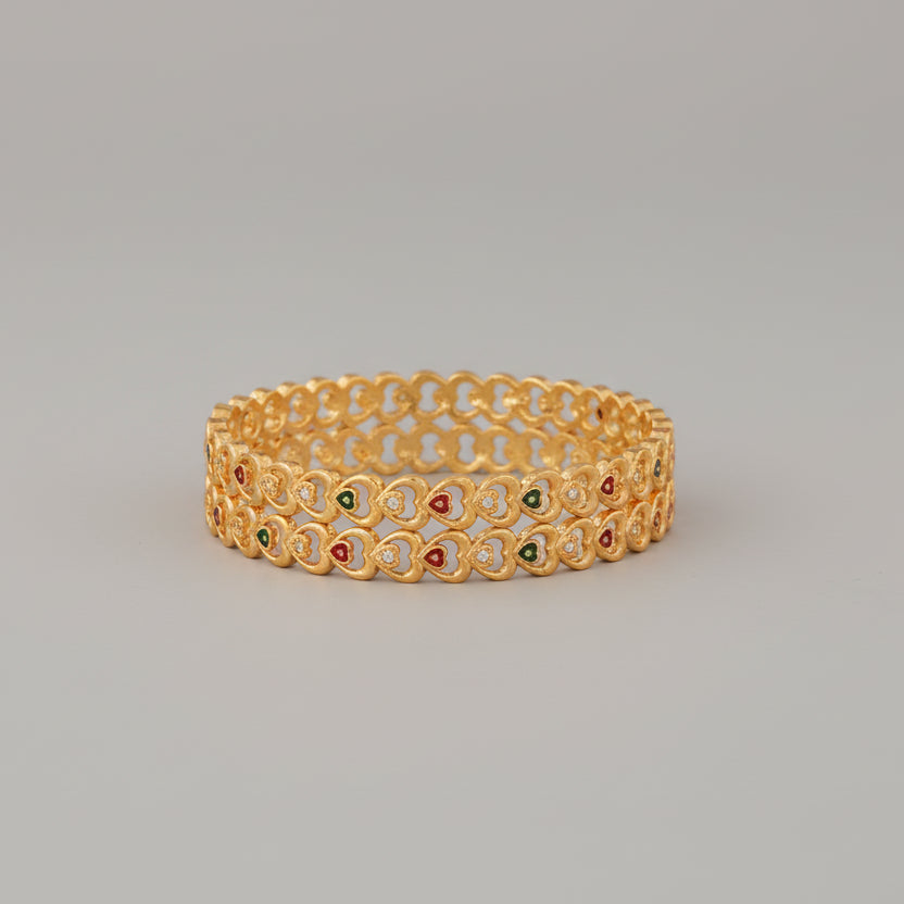 Buy 1 Get 1 Free - Roopa Bangles (set of 2 ) - Bangles - Belleza Jewels