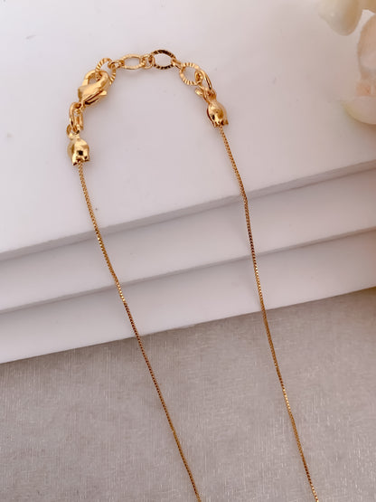 Buy 1 Get 1 Free - American Diamond Fancy Gold Delicate Mangalsutra