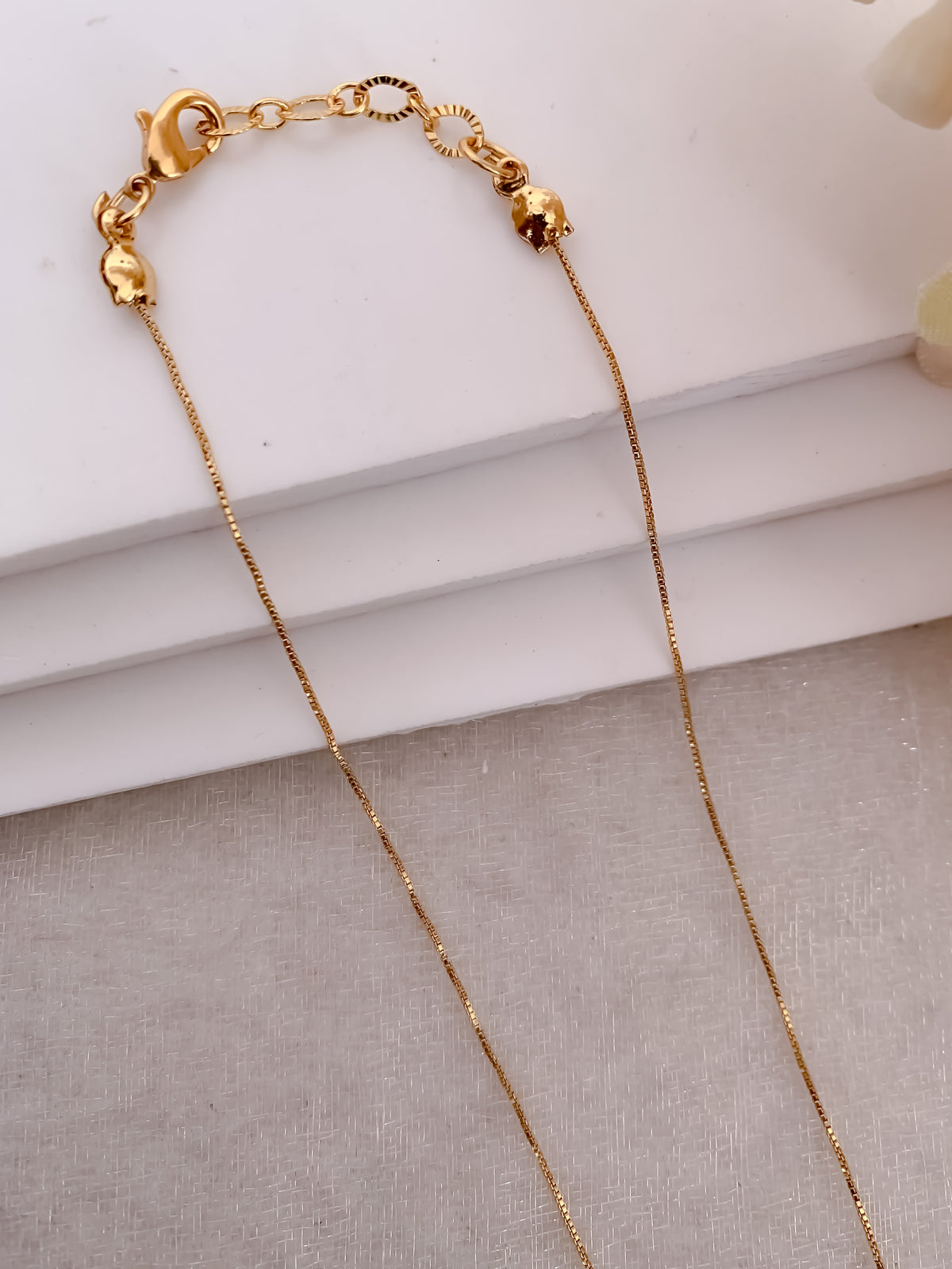 Buy 1 Get 1 Free - Ruby Oval Stone Minimal Mangalsutra Necklace - Mangalsutra - Belleza Jewels