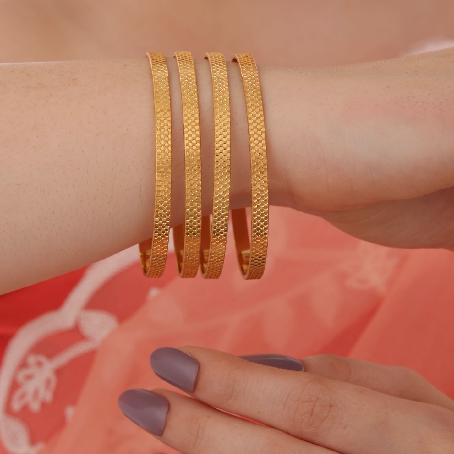 Buy 1 Get 1 Free - Apsara Bangles ( set of 4 )