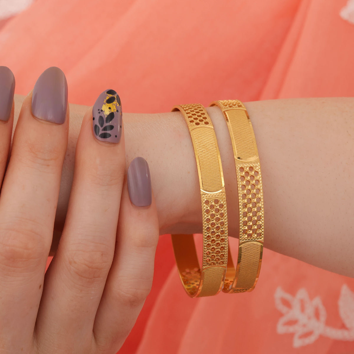 Buy 1 Get 1 Free -Komal Bangles ( set of 2 ) - Bangles - Belleza Jewels