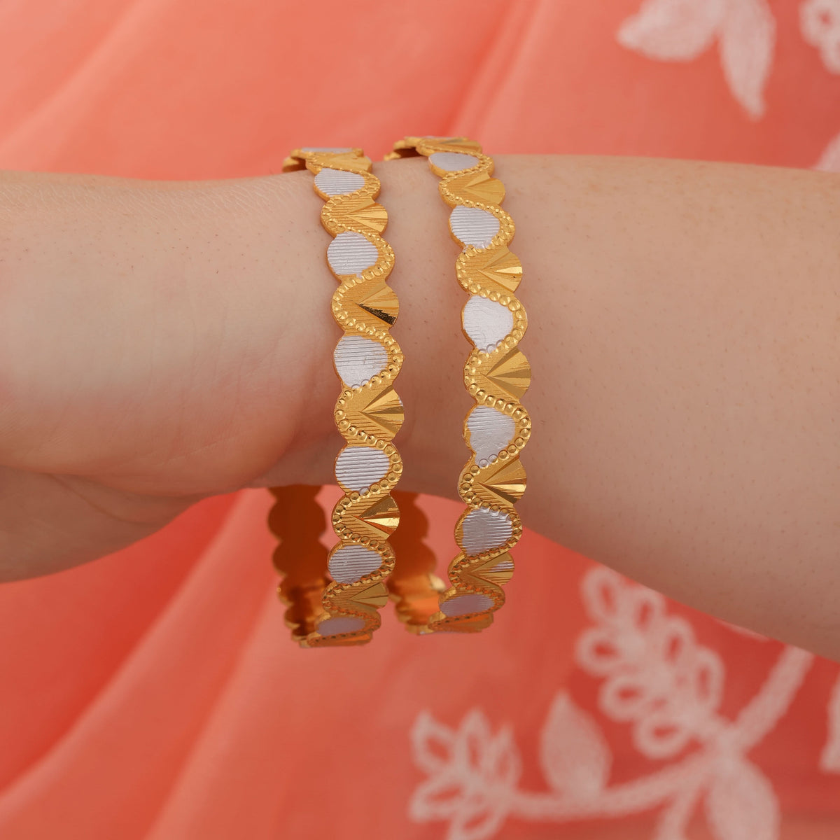 Buy 1 Get 1 Free -Nita Bangles ( set of 2 ) - Bangles - Belleza Jewels