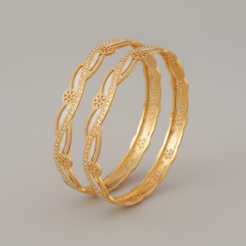 Buy 1 Get 1 Free -Nikita Bangles ( set of 2 ) - Bangles - Belleza Jewels