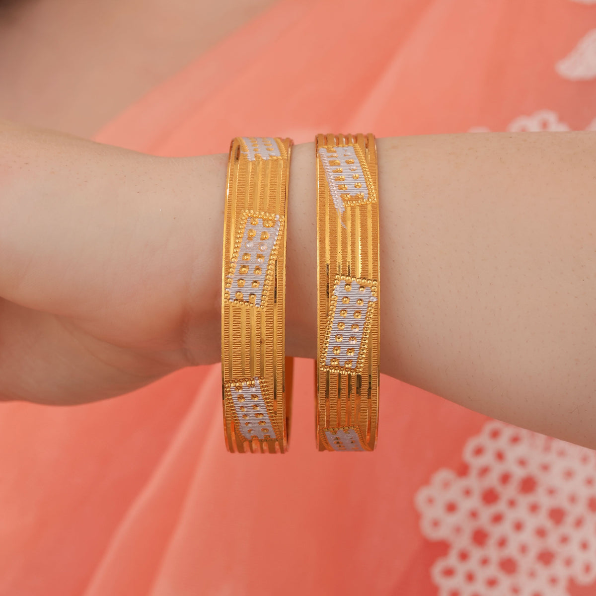 Buy 1 Get 1 Free -Kavya Bangles ( set of 2 ) - Bangles - Belleza Jewels