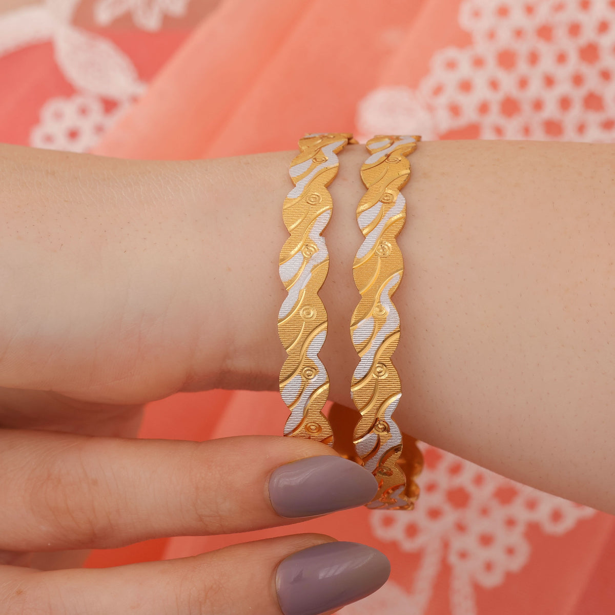 Buy 1 Get 1 Free - Kajal Bangles (set of 2) - Bangles - Belleza Jewels