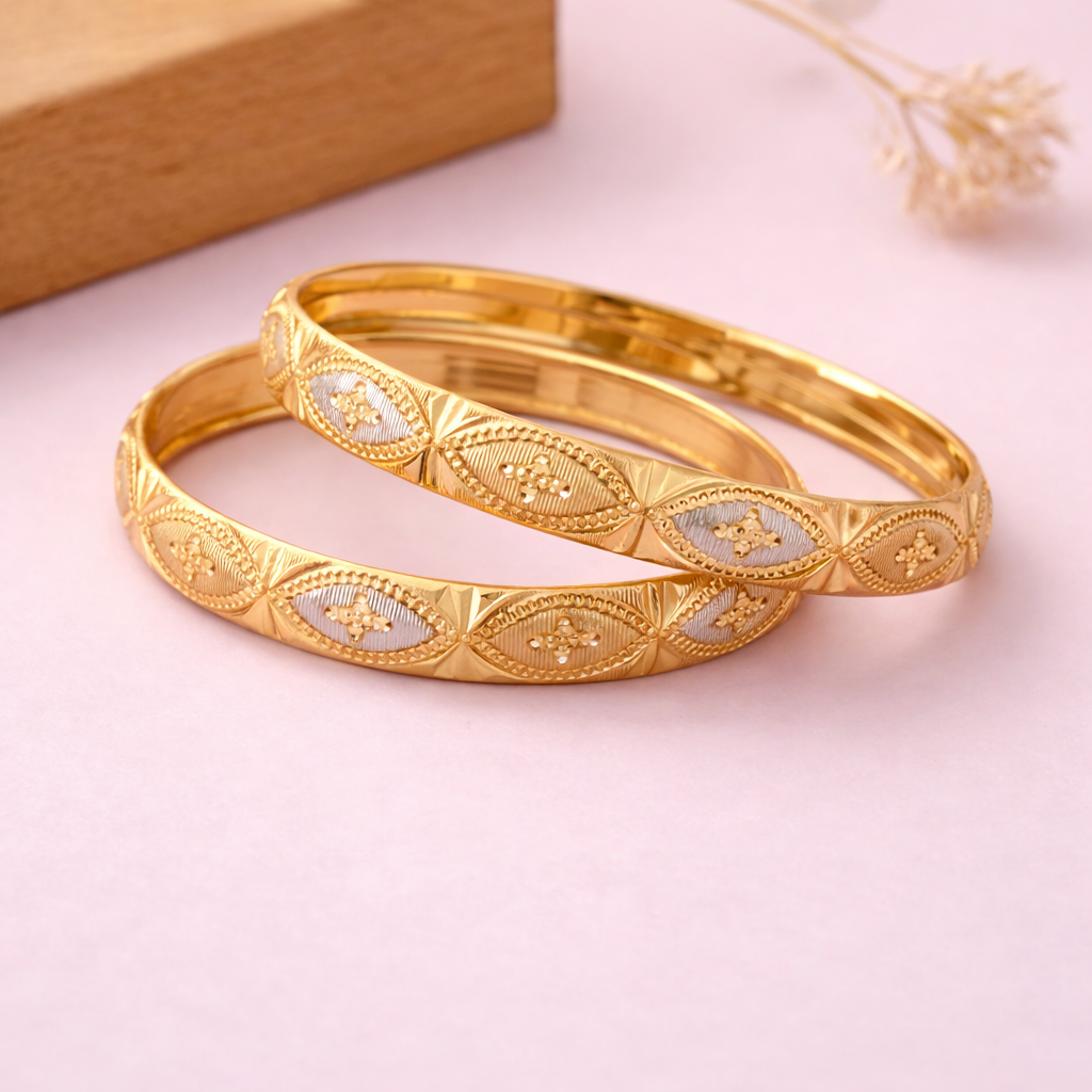 Buy 1 Get 1 Free - Isha Bangles (Set of 2) - Bangles - Belleza Jewels