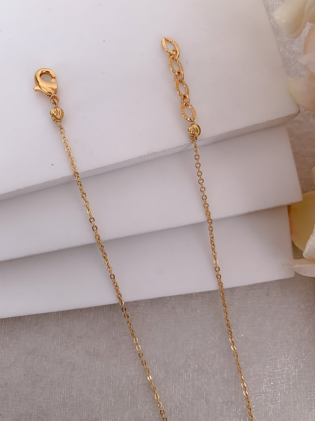 Buy 1 Get 1 Free -Floral CZ Minimal Mangalsutra | Elegant Gold Chain Black Beads Necklace - Mangalsutra - Belleza Jewels