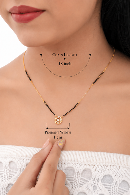 Floral Halo Designer Mangalsutra