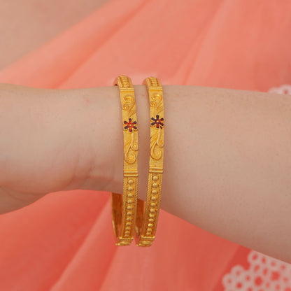 Buy 1 Get 1 Free-   Vishakha Bangles (Set of 2)