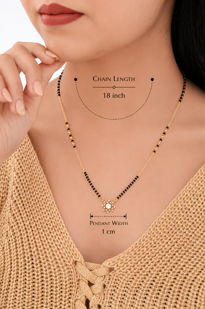 Sparkling Star Bloom Mangalsutra