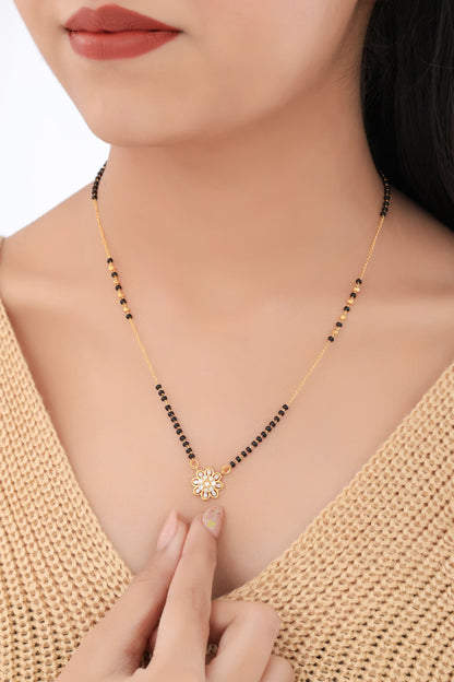 Buy 1 Get 1 Free - American Diamond Gold Plated Fancy Mangalsutra