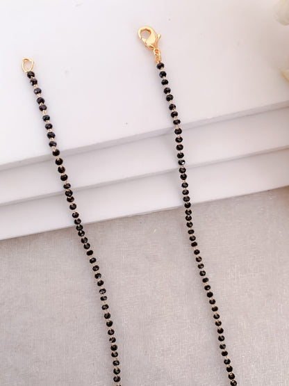 Buy 1 Get 1 Free - American Diamond Gold Plated Delicate Fancy chain Mangalsutra