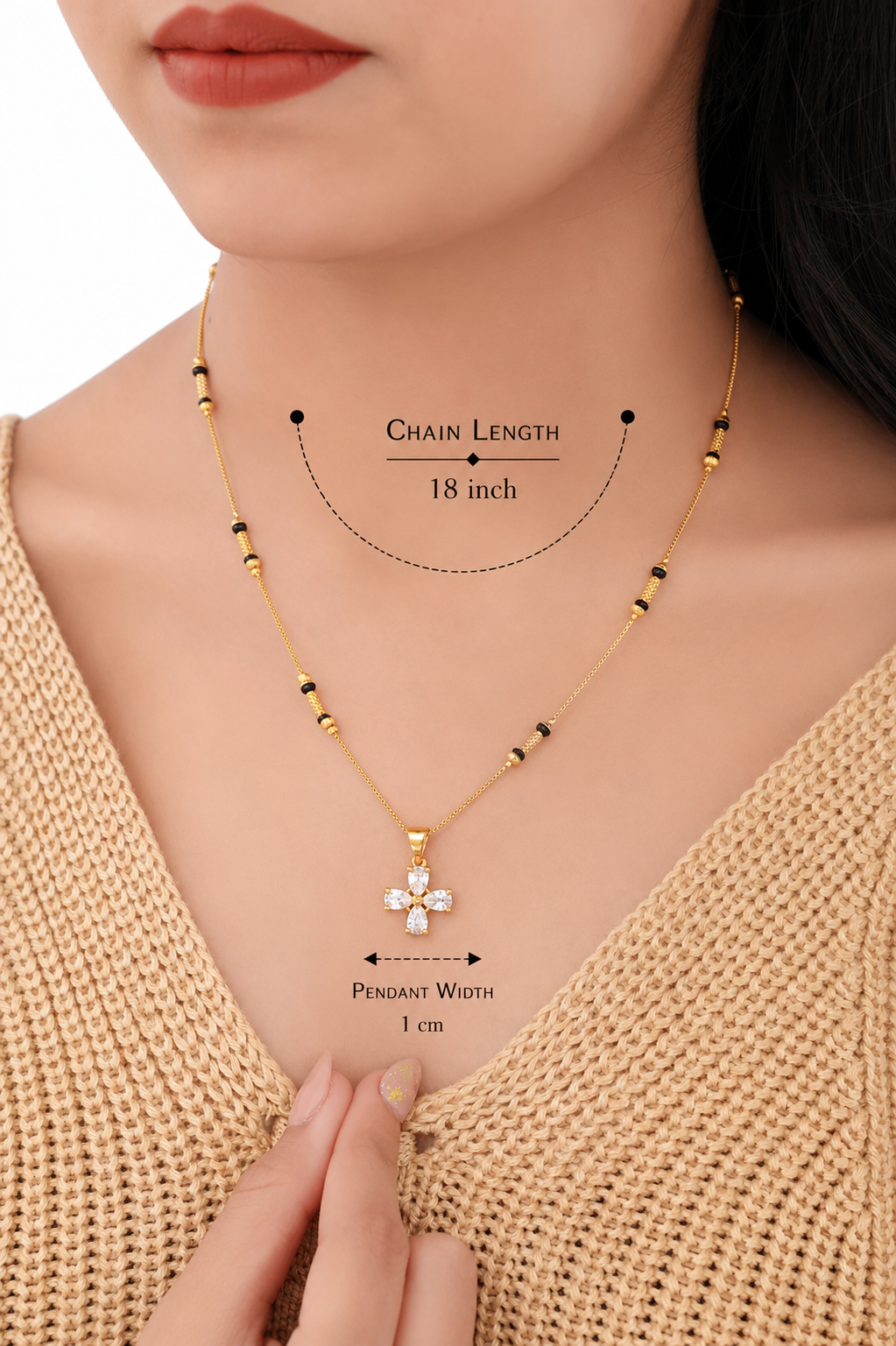 Fancy High Gold Plated Delicate Mangalsutra