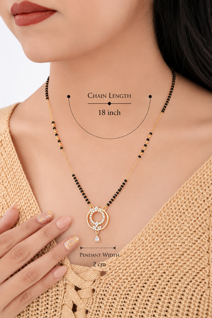 Elegant Circle Drop Mangalsutra