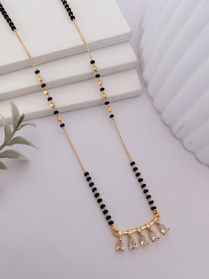 Buy 1 Get 1 Free - Sparkling Drop Bar Mangalsutra - Mangalsutra - Belleza Jewels