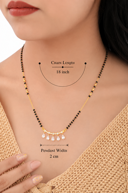 Buy 1 Get 1 Free - Sparkling Drop Bar Mangalsutra