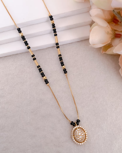 Buy 1 Get 1 Free - American Diamond High Gold Plated Fancy Mangalsutra