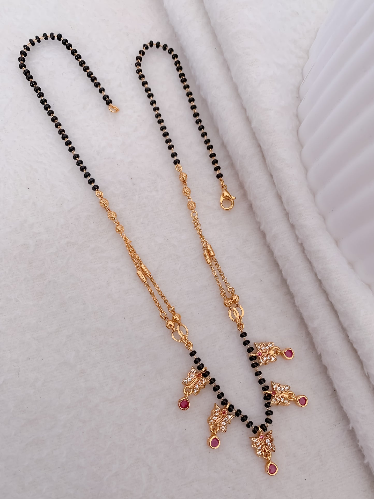 Buy 1 Get 1 Free - American Diamond High Gold Plated Delicate Mangalsutra