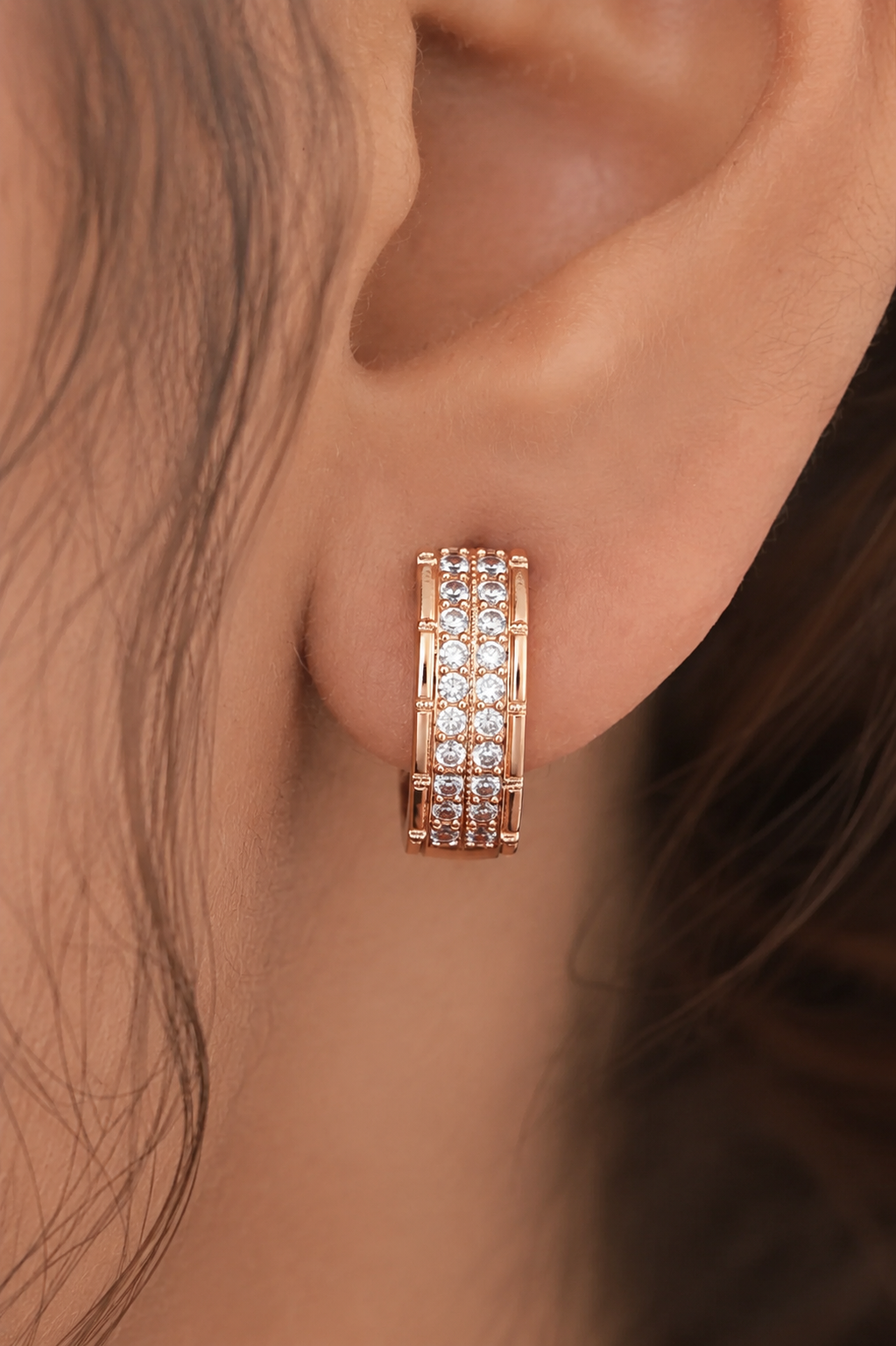 American Diamond Gold Plated Fancy Delicate Bali