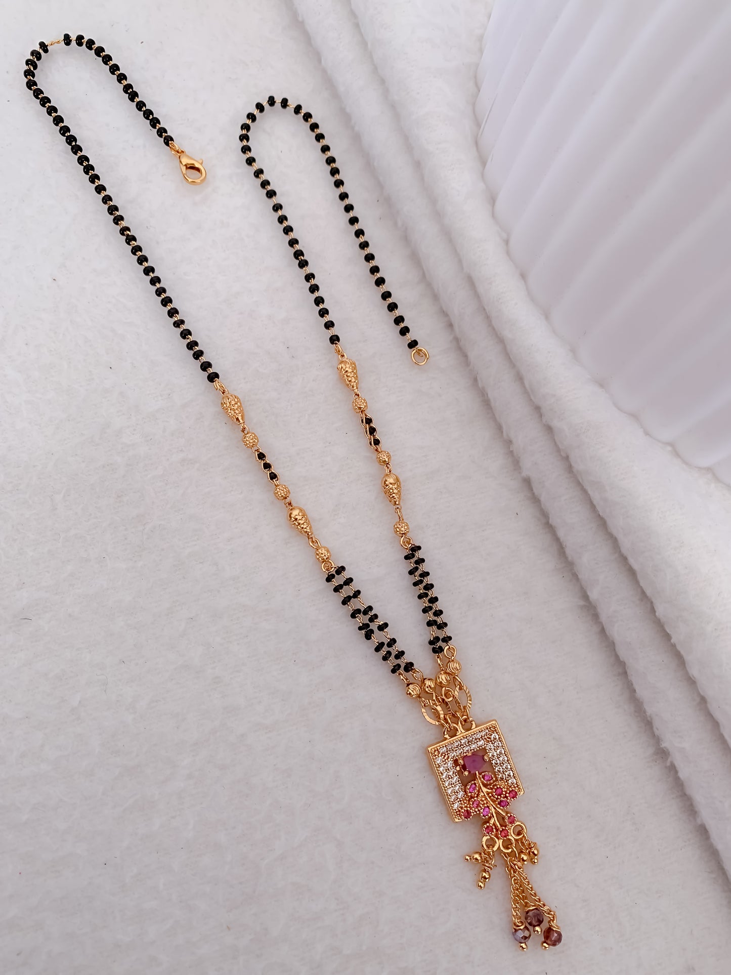 Buy 1 Get 1 Free - American Diamond Gold Plated Mangalsutra
