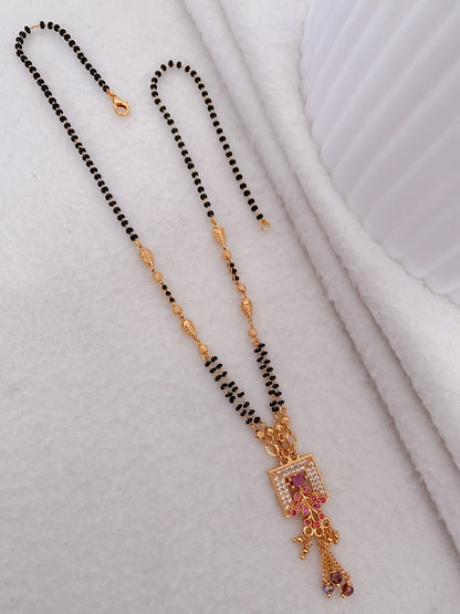 Buy 1 Get 1 Free - American Diamond Gold Plated Mangalsutra