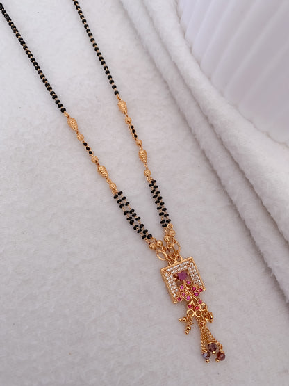 Buy 1 Get 1 Free - American Diamond Gold Plated Mangalsutra