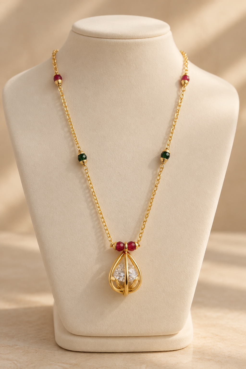 3387 on a cream jewellery display