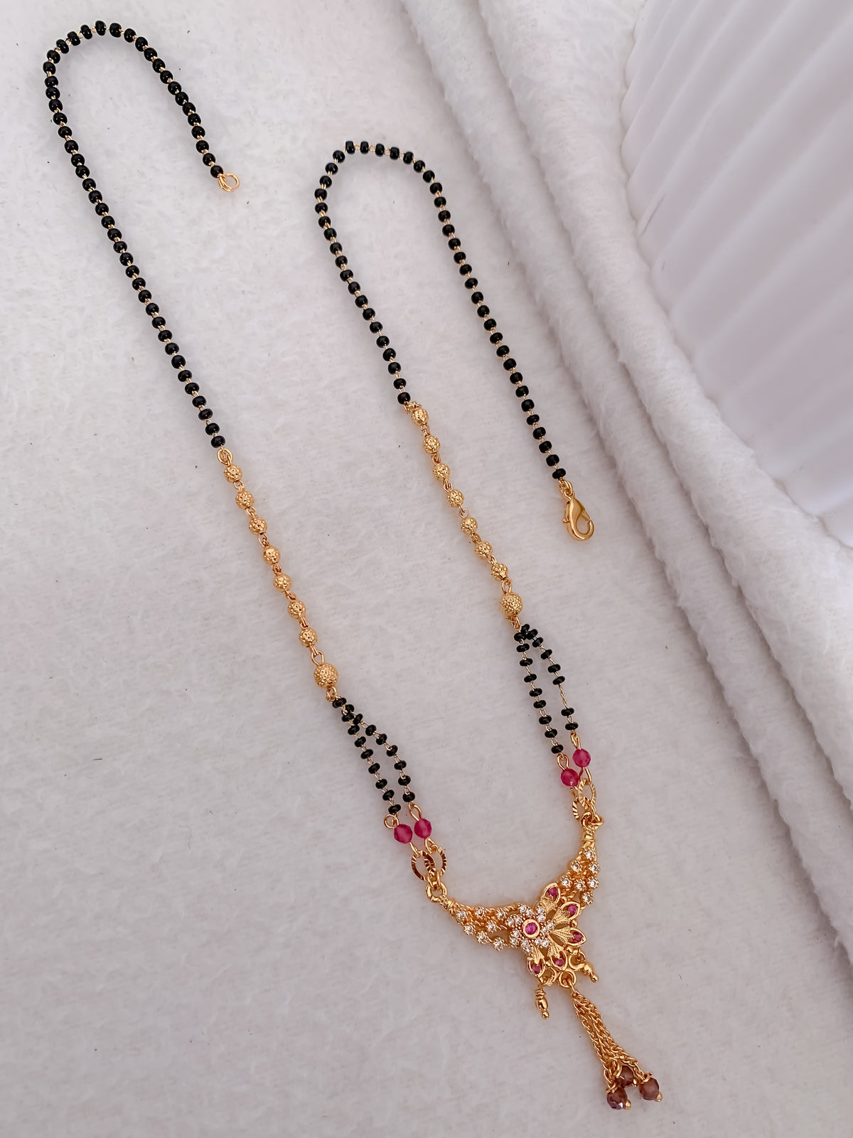 Buy 1 Get 1 Free - American Diamond High Gold Fancy Mangalsutra - Mangalsutra - Belleza Jewels
