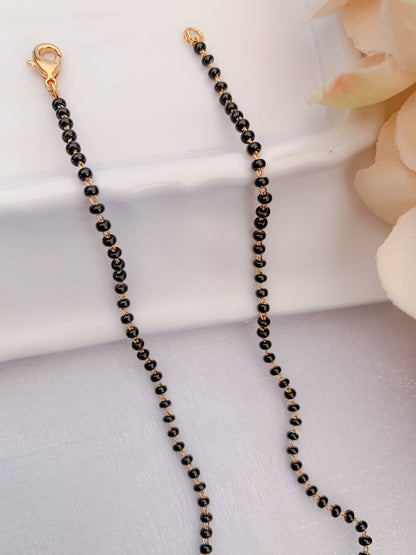 Buy 1 Get 1 Free -Ruby Square Drop Layered Mangalsutra