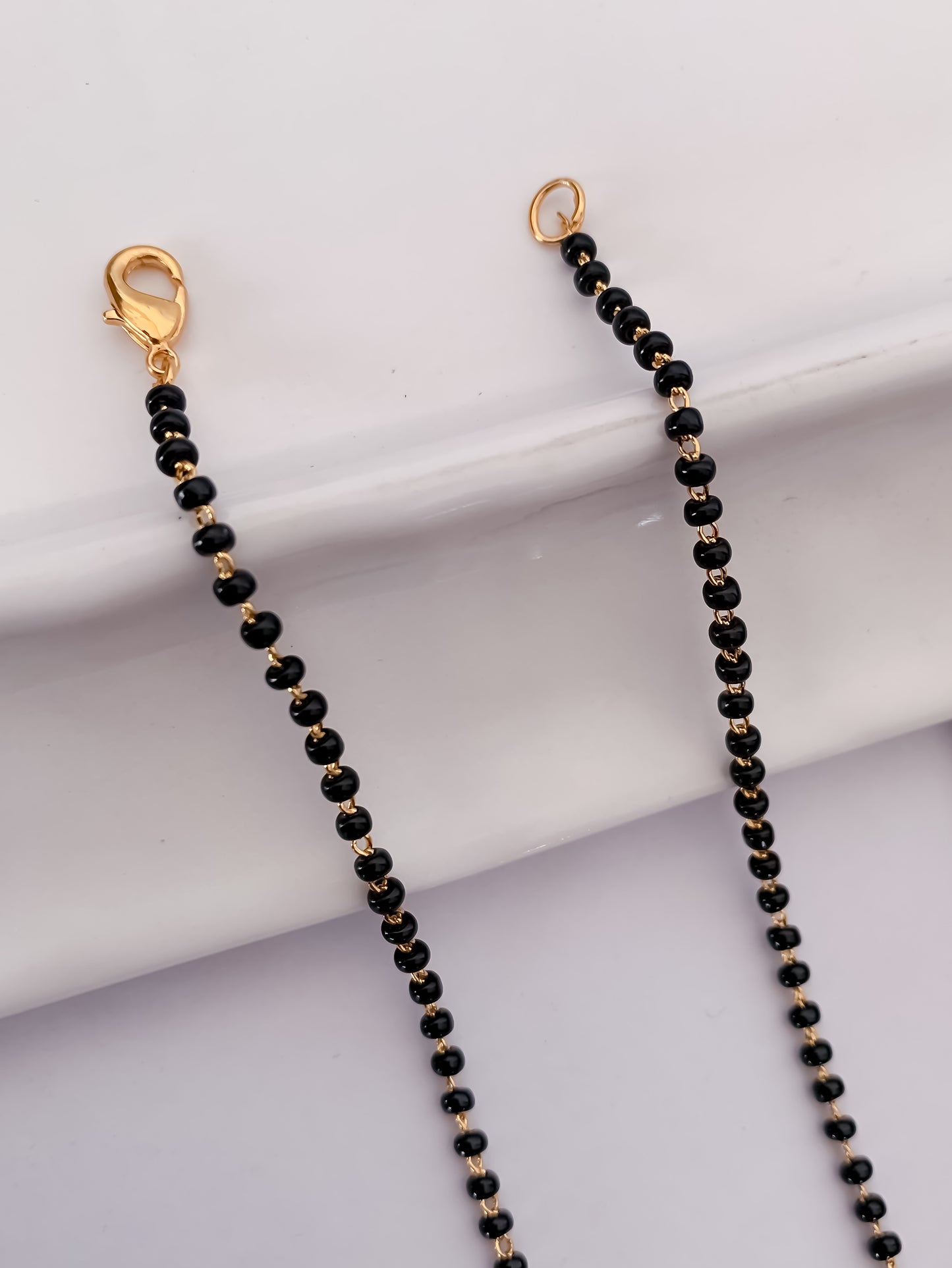 Buy 1 Get 1 Free - American Diamond High Gold Plated Hanging Fancy Mangalsutra