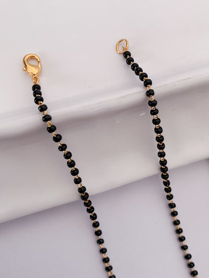 Buy 1 Get 1 Free - American Diamond High Gold Plated Hanging Fancy Mangalsutra