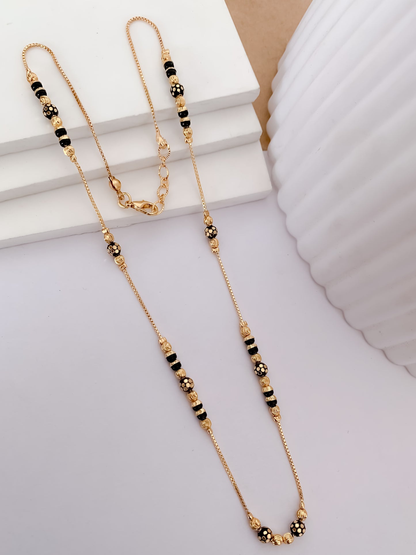 Buy 1 Get 1 Free - Fine Bead Curve Daily Wear Mangalsutra