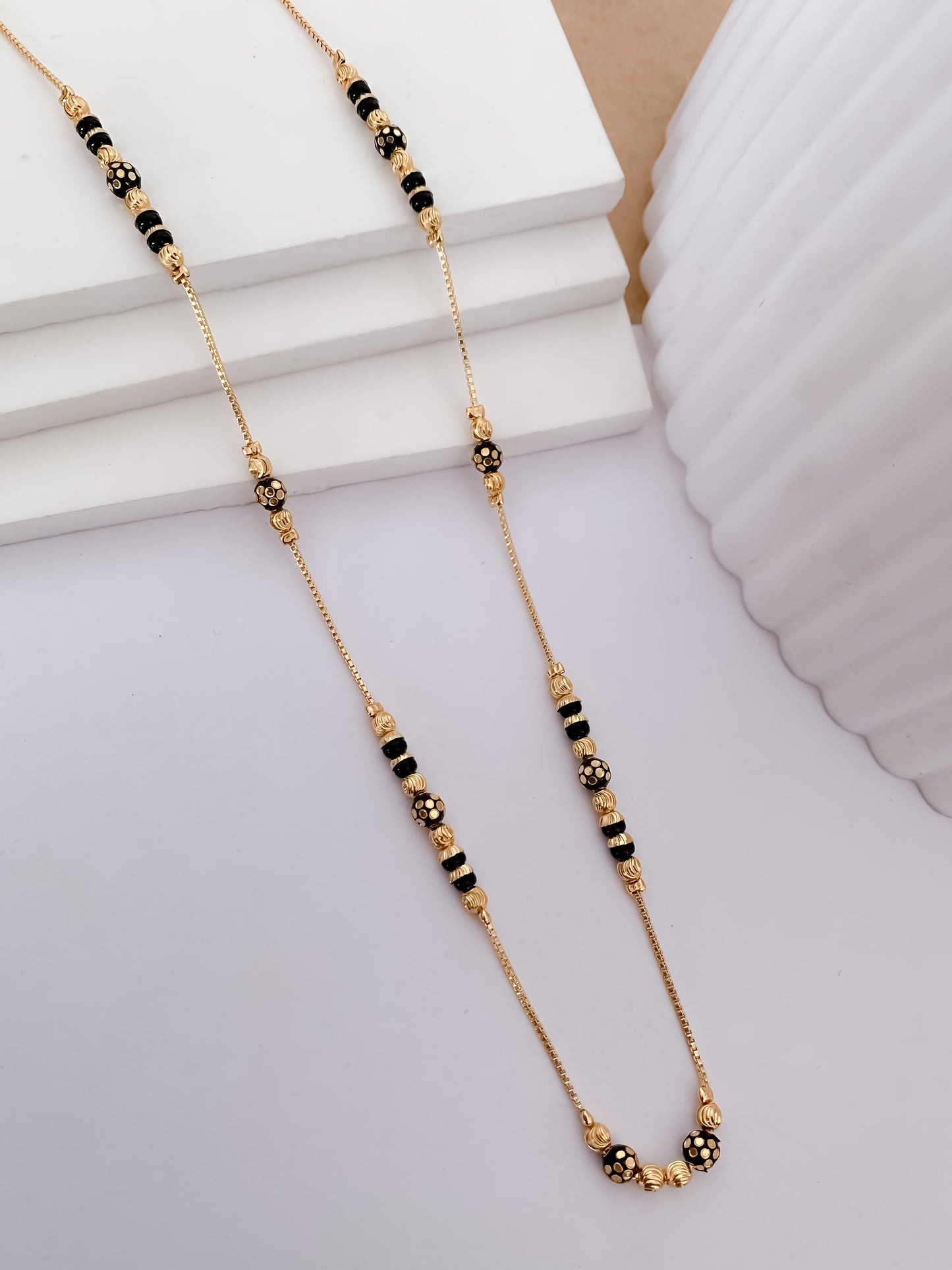 Buy 1 Get 1 Free - Fine Bead Curve Daily Wear Mangalsutra