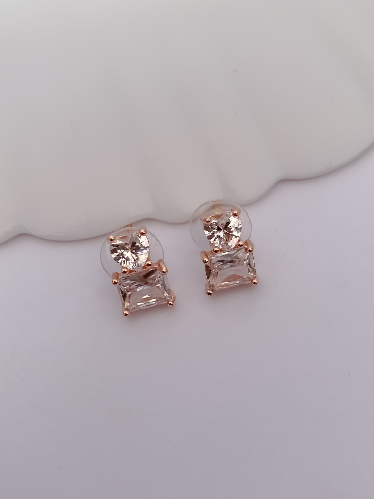 Geometric CZ Pendant Necklace