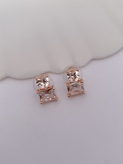 Geometric CZ Pendant Necklace